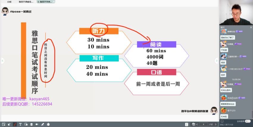 2023雅思英语【一笑而过】2023.01月寒假班，网盘下载(27.29G)